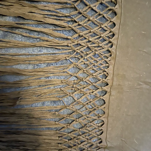 Cute Long Fringe lattice detail skirt - Picture 3 of 7